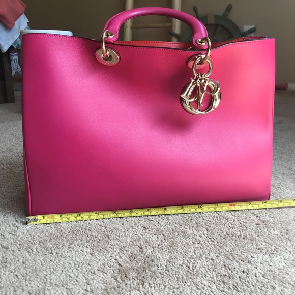 pink christian dior bag